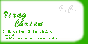 virag chrien business card